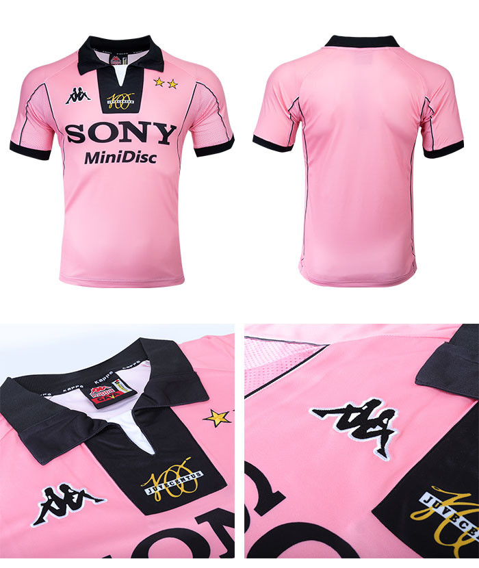 juventus retro pink jersey