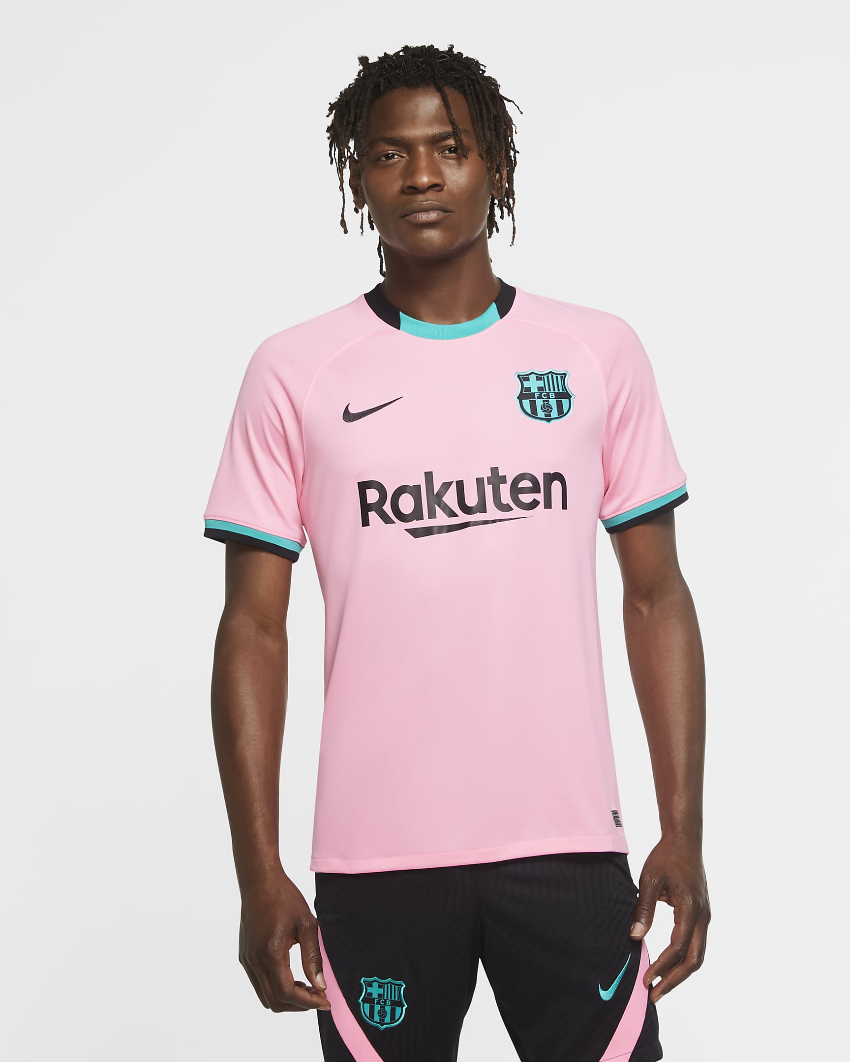 gogoalshop | 20/21 Barcelona Third Away Jersey Pink Soccer Jerseys ...