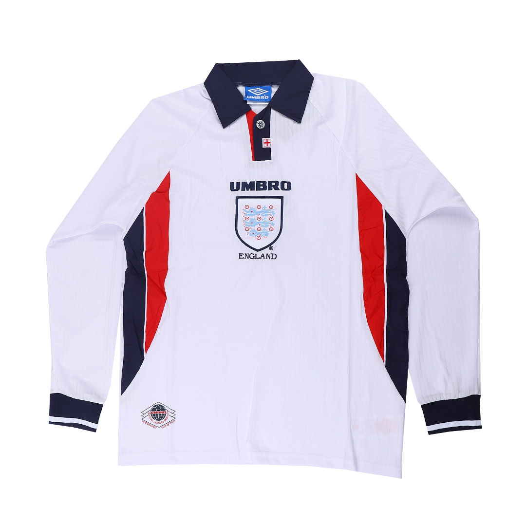 Retro 1998 England Home Long Sleeve 