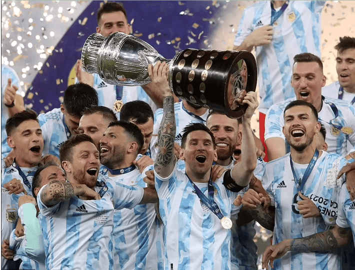 Argentina 2022 FIFA World Cup kit update: Lionel Messi, Paulo Dybala and  Angel Di Maria sport new Adidas purple away kit