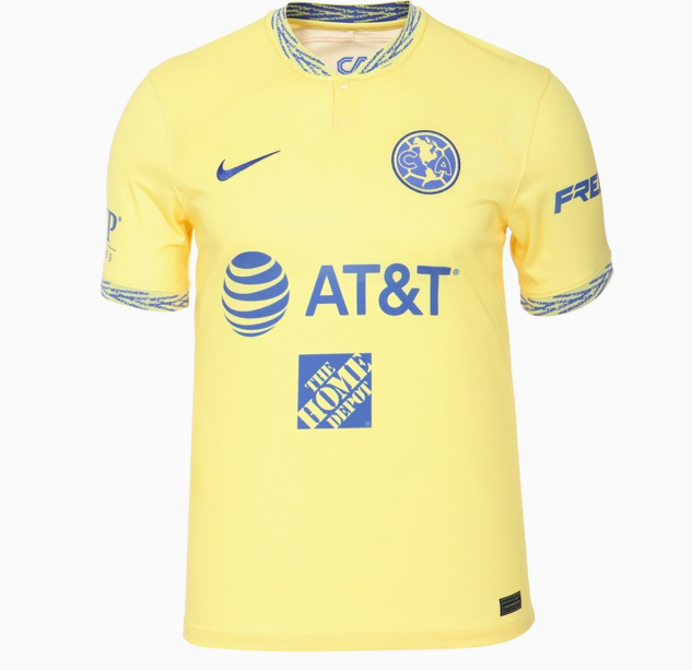 Club America Jersey Las Aguilas Black & Yellow Retro Soccer 