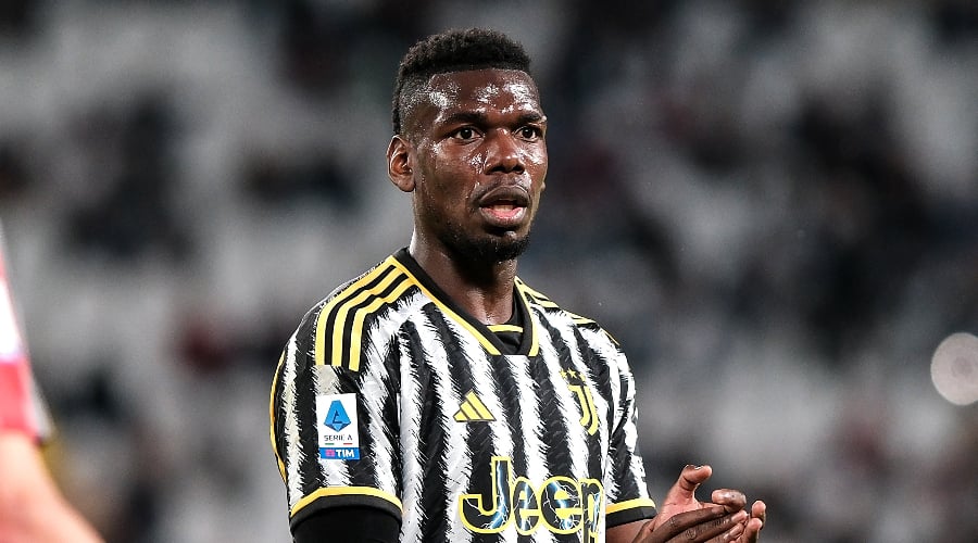 Pogba in Juventus colours